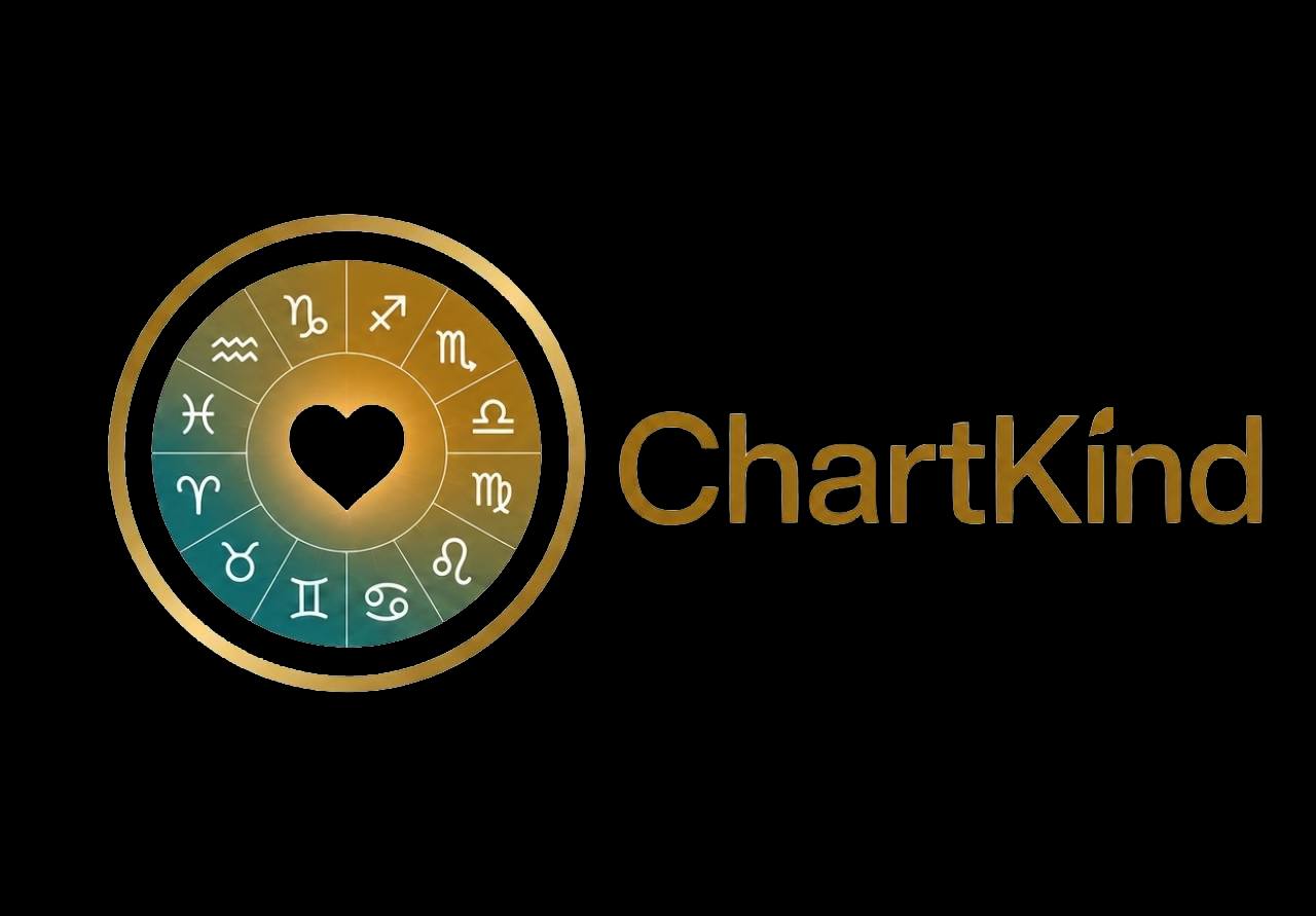 ChartKind logo with zodiac wheel and heart